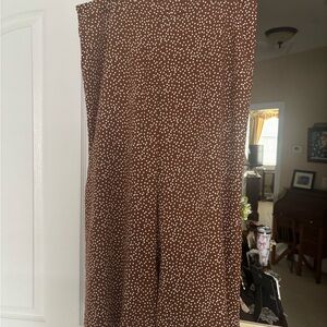 J. Jill Brown Polka Dot Cropped Pants